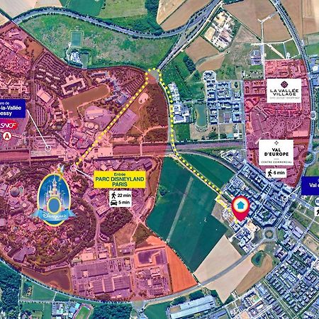 Disneyland-Paris 4 Pers, Parking, Wifi, 谢西 外观 照片